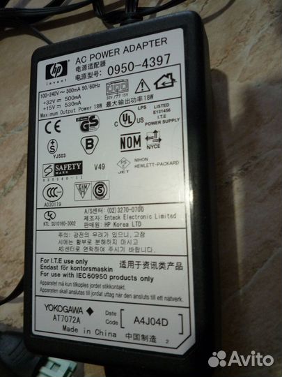 Блок питания HP 32V,15V, 18W