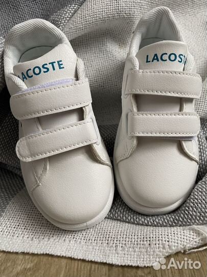 Кроссовки детские Lacoste белые