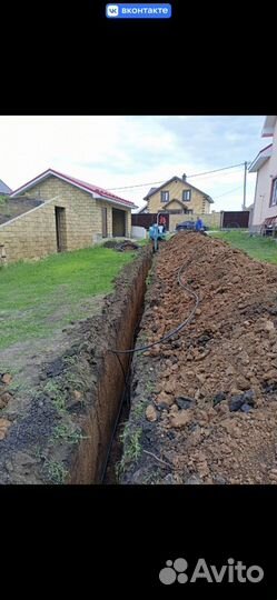 Монтаж,прокладка водопровода,канализации,дренажа