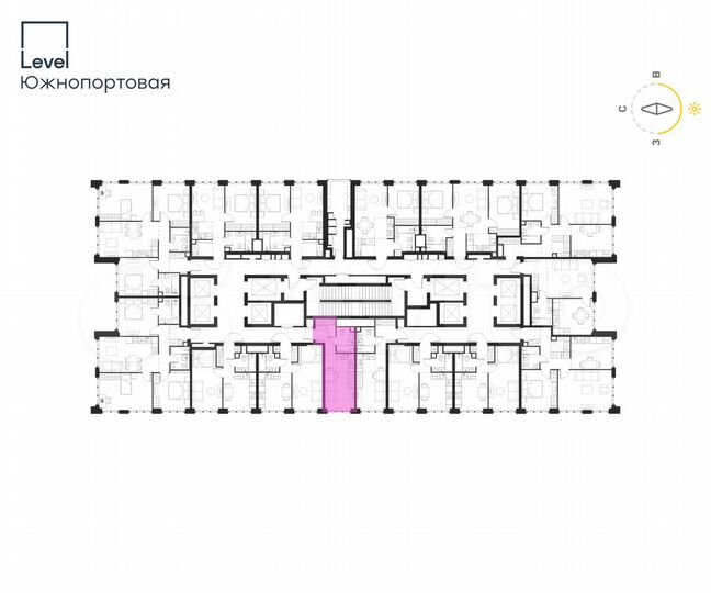 Квартира-студия, 23,4 м², 18/68 эт.