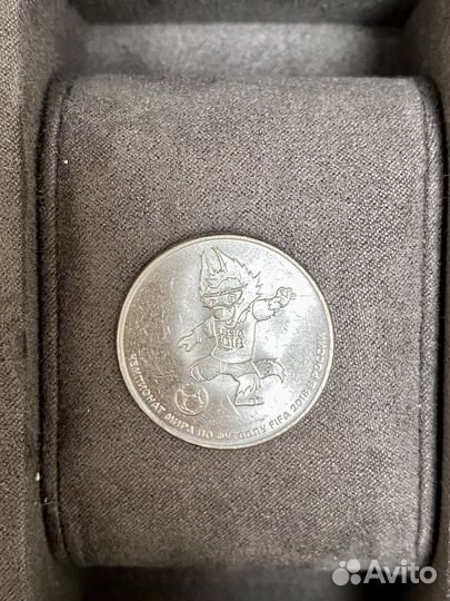 Монета 25 Чемпионат Мира 2018 Сочи