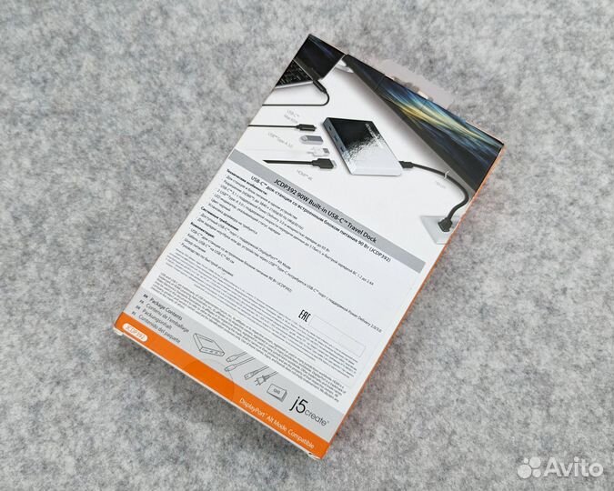 J5create докстанция usb С + зарядка 90w