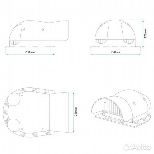 Кровельные вентили Krovent KTV Seam