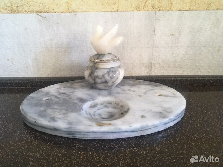 Мраморная подставка СССР мраморная солонка слоник