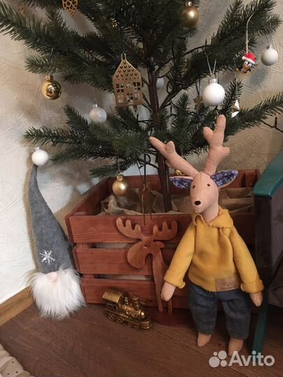 Интерьерная игровая кукла, лиса, олень