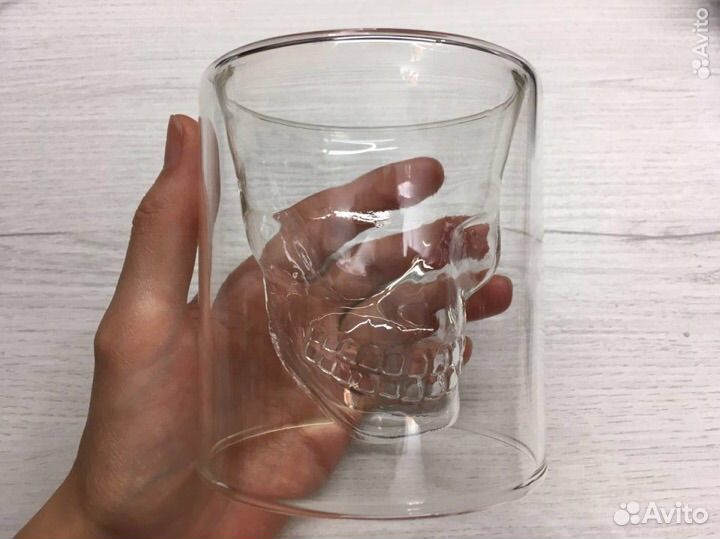 Стакан в форме черепа 200 мл