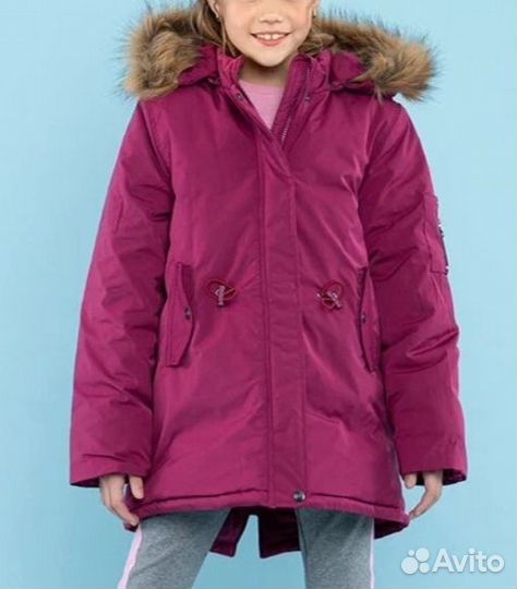 Куртка-парка зимняя для девочки 122