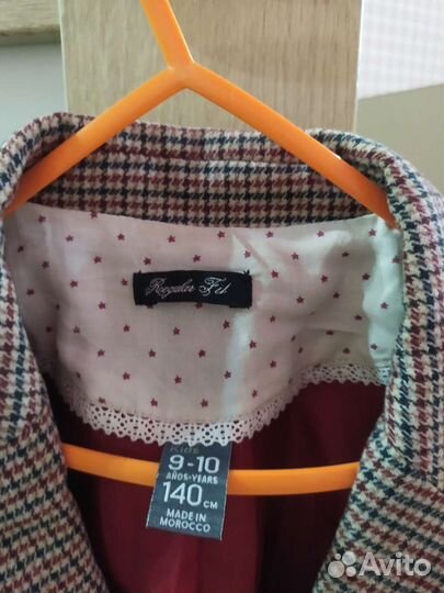 Пиджак детский 140