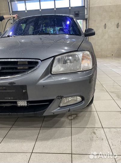 Бампер передний hyundai accent