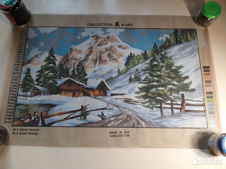 Канва с нанесенным рисунком