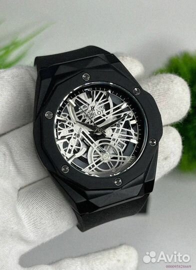 Наручные часы Hublot WHB3 чёрные (Арт.12092)