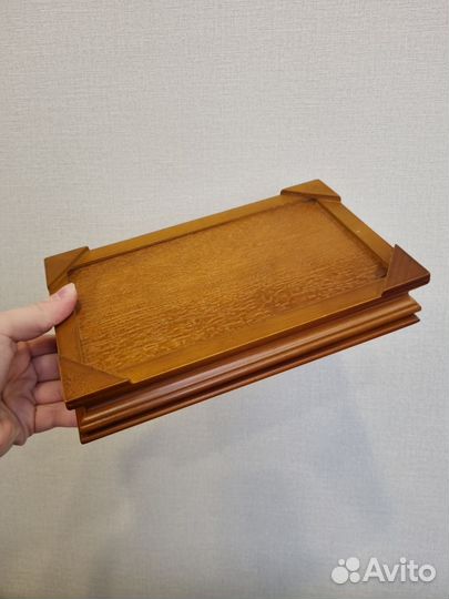 Шкатулка дерево и стекло