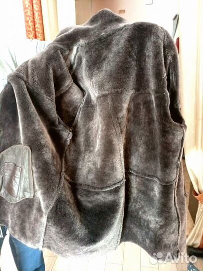Кожаная дубленка мужская