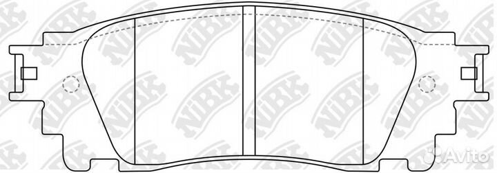Колодки дисковые nibk PN1852