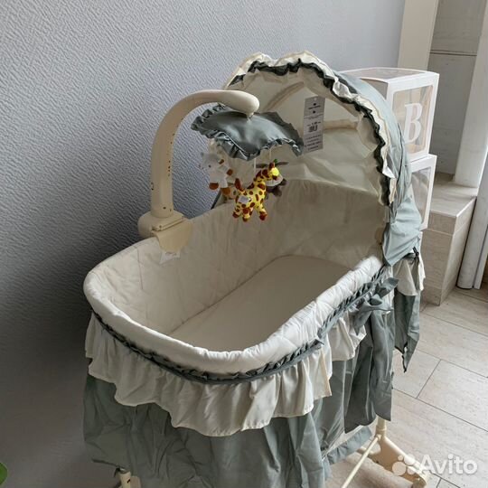 Pituso Колыбель 3 в 1 Viana на колёсах Misty Olive