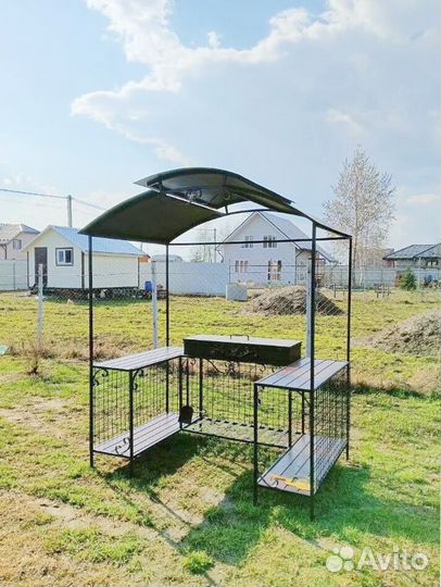 Мангал с печкой