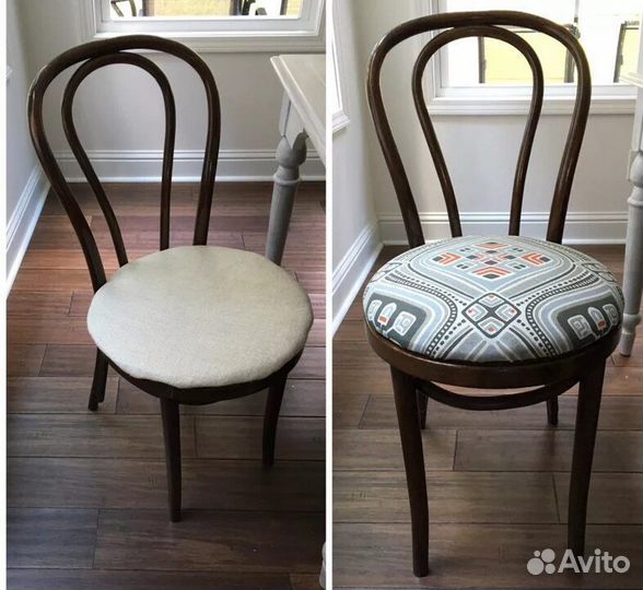 Перетяжка стульев мягкой тканью