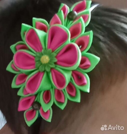 Украшения бантики, резинка канзаши, ободок,повязка