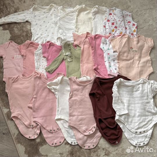 Пакет одежды на девочку 56 62 68