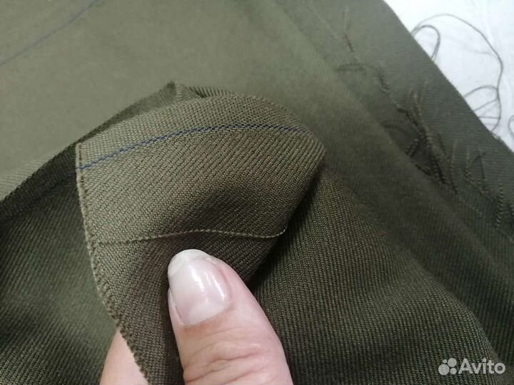 Ткань костюмная шерстяная Хаки
