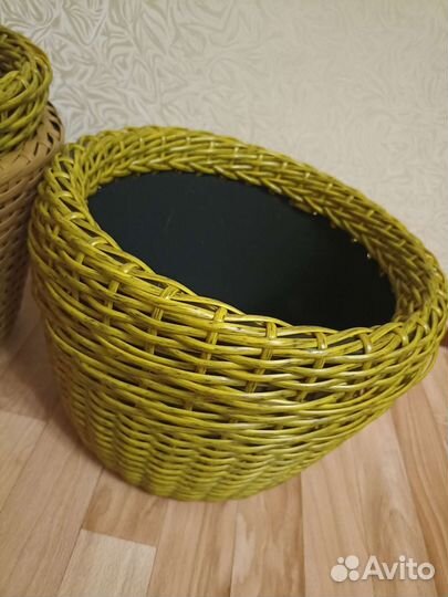 Корзина плетеная из ротанга