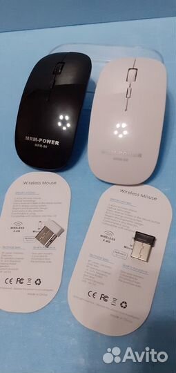 Мыши компьютерные, беспроводные, новые. 2 цвета