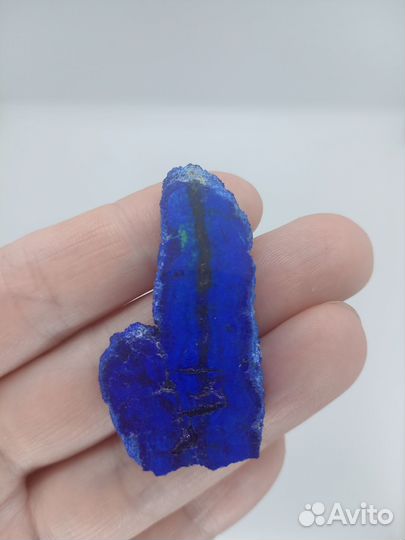 Азурит кабашон кулон