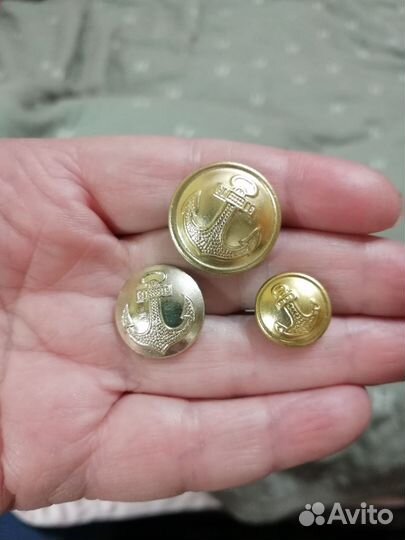 Пуговицы вмф СССР настоящие 49 шт