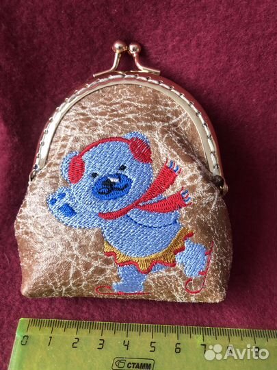 Кошелек монетница с фермуаром