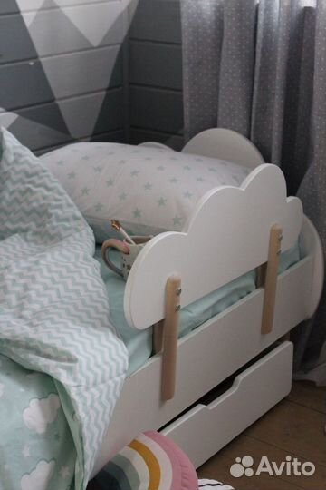 Детская кровать розовая принцесса