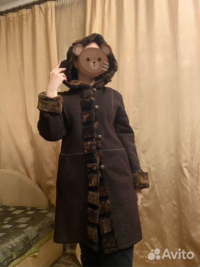 Дубленка- шубка натуральная женская 46-48 размер