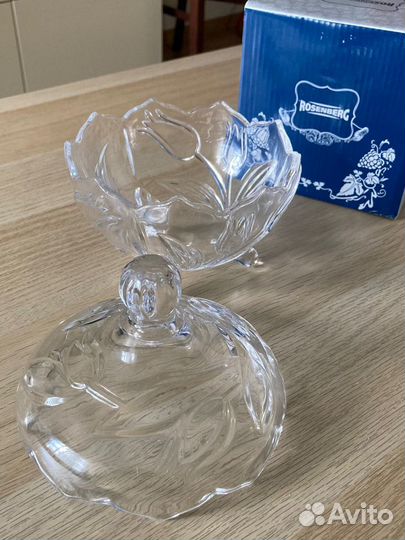 Сахарница, конфетница Rosenberg стекло