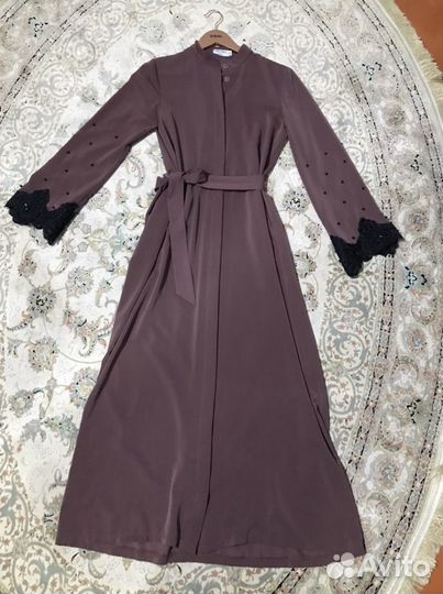 Платье халат длинное