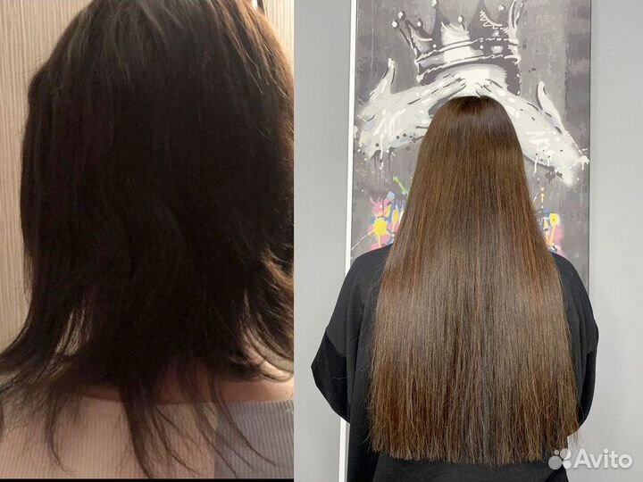 Наращивание волос под ключ