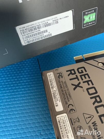 RTX Palit 3080 Gaming pro 10GB