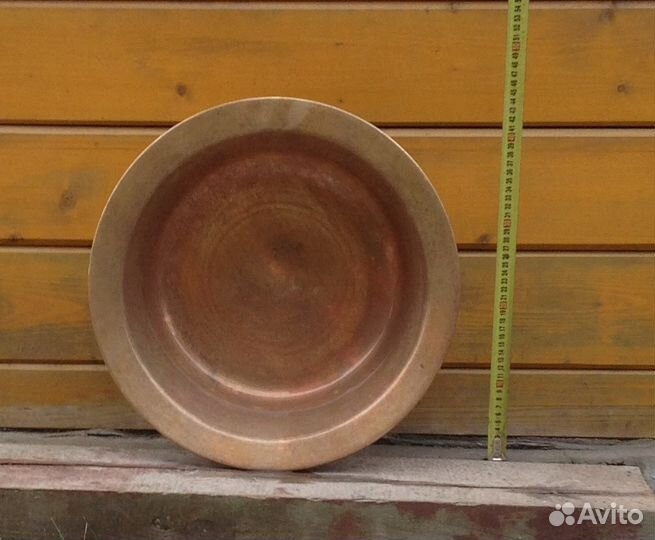 Таз в баню латунный