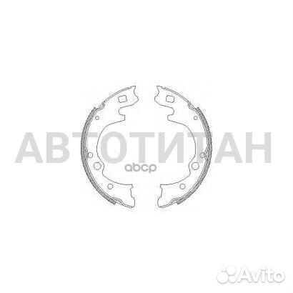 Колодки тормозные барабанные Double Force double f