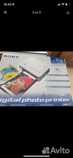 Фотопринтер sony