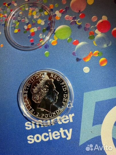 Овца. Лунный календарь. Серебро 2 фунта 2015 года