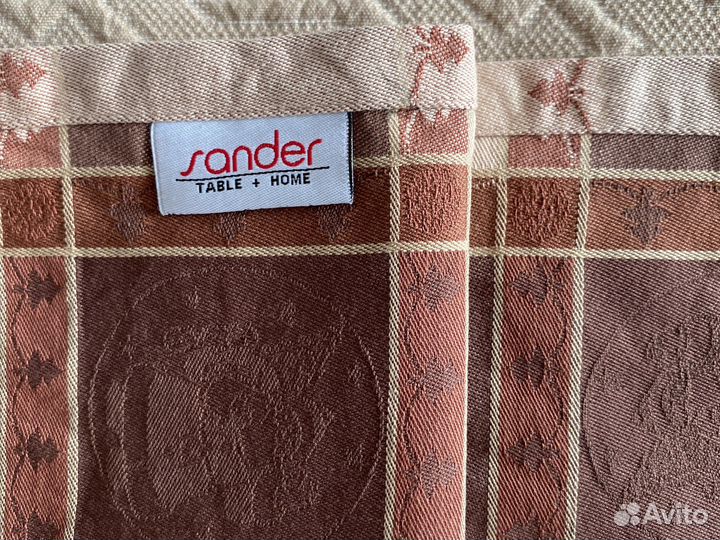 Дорожка новогодняя текстильная на стол хлопковая