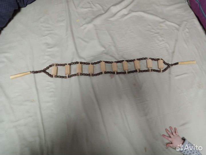 Массажёр длч спины деревянный ручной