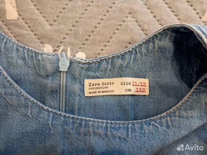 Джинсовый сарафан для девочки 152