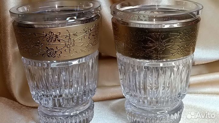 Хрустальные парные вазы марки Moser 70 г