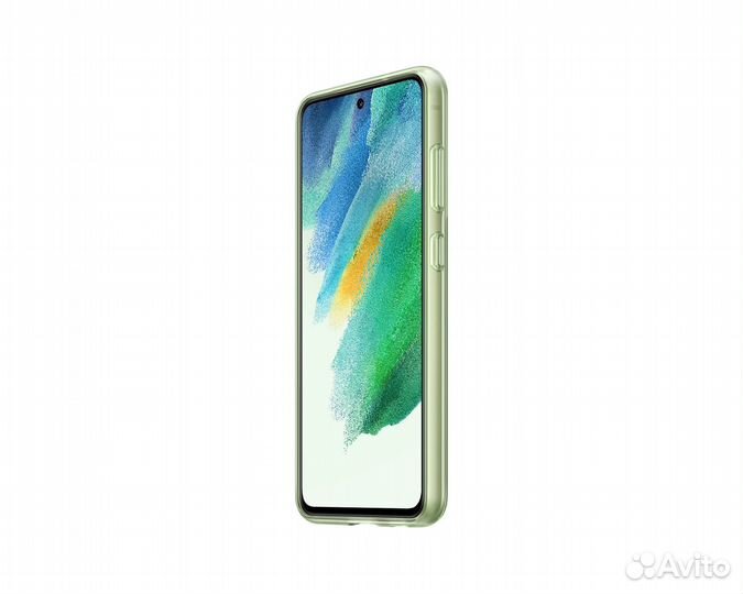 Чехол-накладка Slim Strap Cover S21 FE оливковый