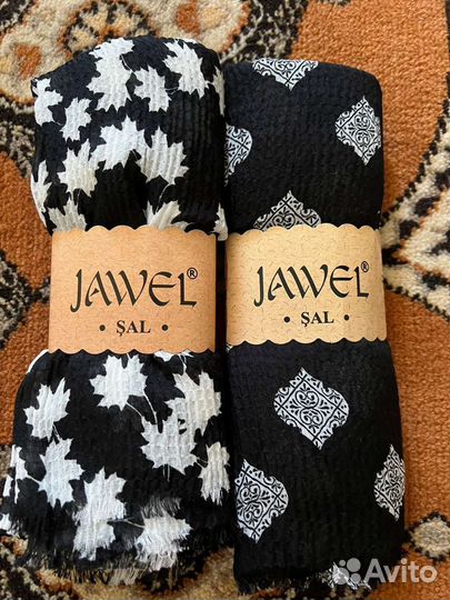 Шарфы жатые, палантины, пашмина