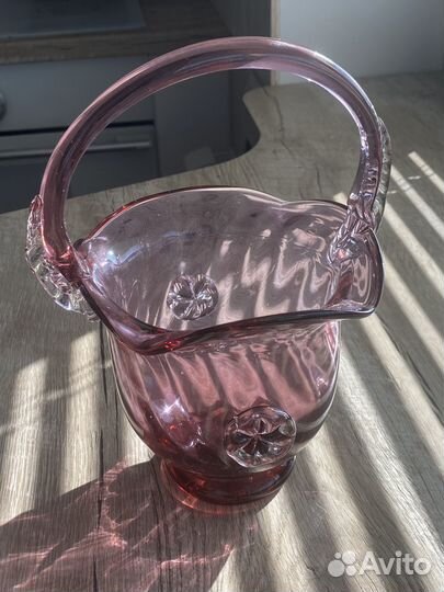 Ваза конфетница СССР новая гутная техника