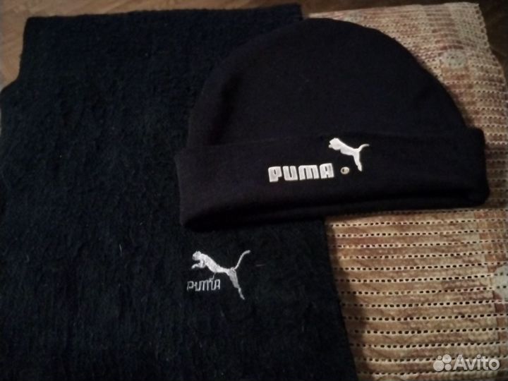 Мужская шапка и шарф