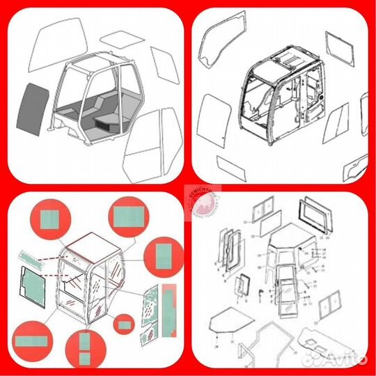 Стекло дверное форточка задняя (закаленное) 465166