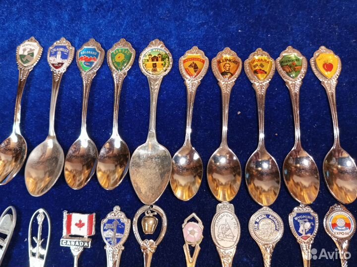 Ложки сувенирные.США.Штаты.Коллекция.Города