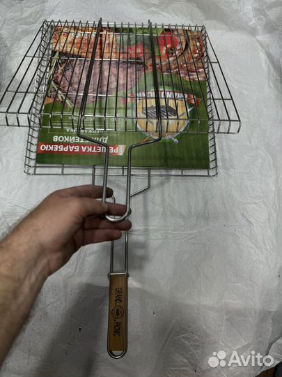 Решетка для гриля большая из нержавейки 46х46